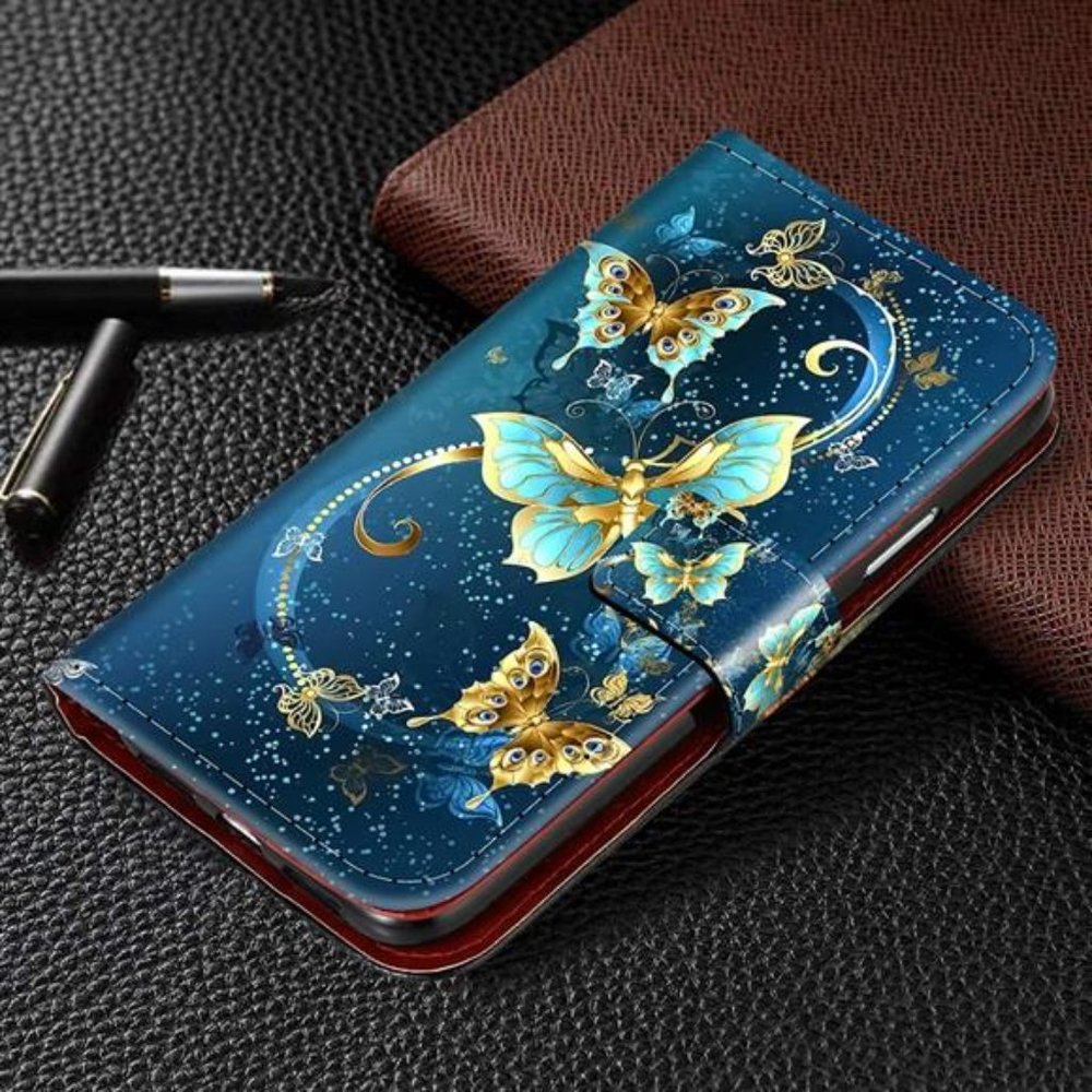 Compatible with iPhone 11 Wallet Case Leather Butterfly Design